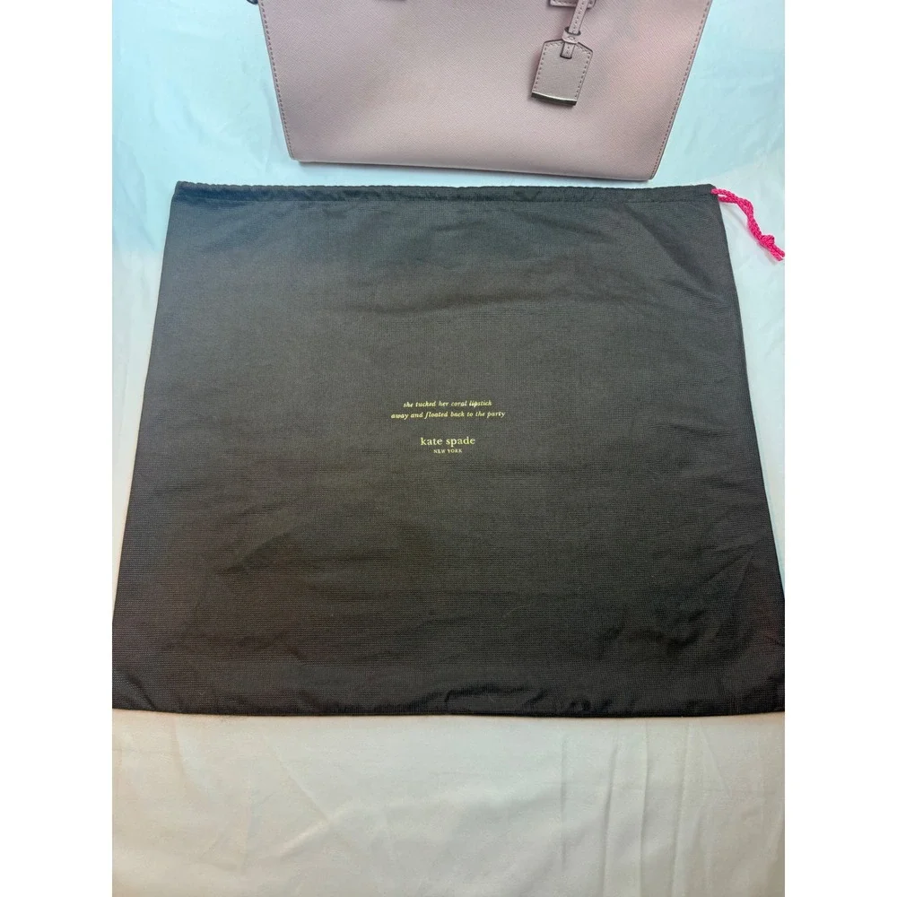 Kate‎ Spade Pink Saffiano Leather Satchel Crossbody Bag Dust Bag #mc